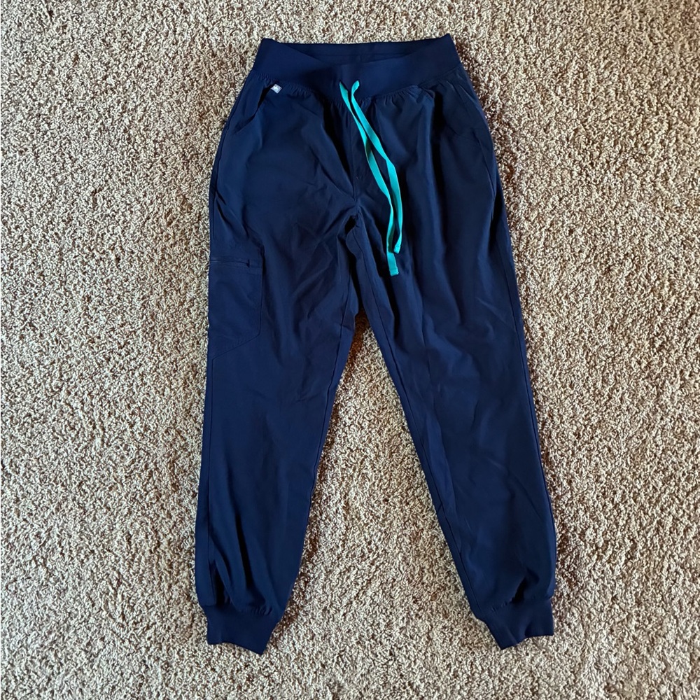 FIGS Zamora Jogger Scrub FreeX Pant Bottom Navy Blue Size SMALL